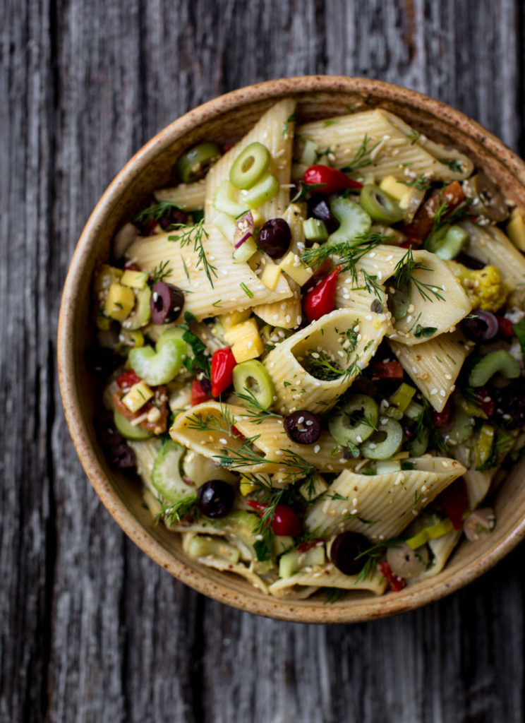 Muffaletta Pasta Salad.