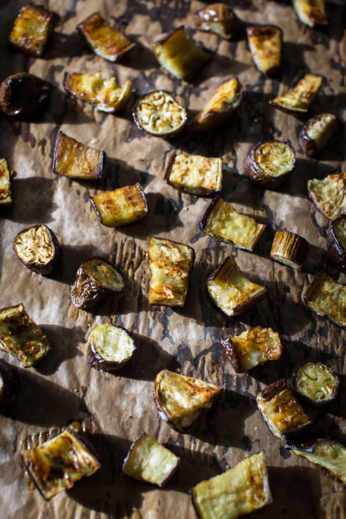 Baked eggplant.