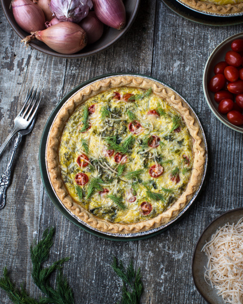 This awesome vegan quiche can be made two ways using Just Egg to get delicious, fluffy, and egg like textures but in a completely vegan way!