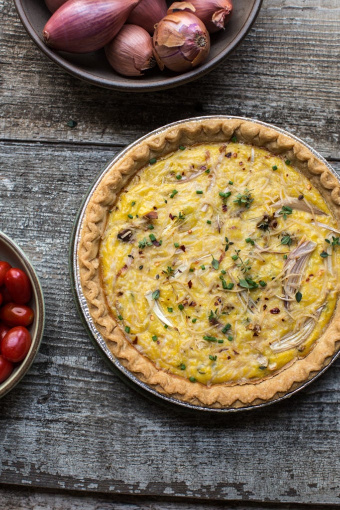 This awesome vegan quiche can be made two ways using Just Egg to get delicious, fluffy, and egg like textures but in a completely vegan way!