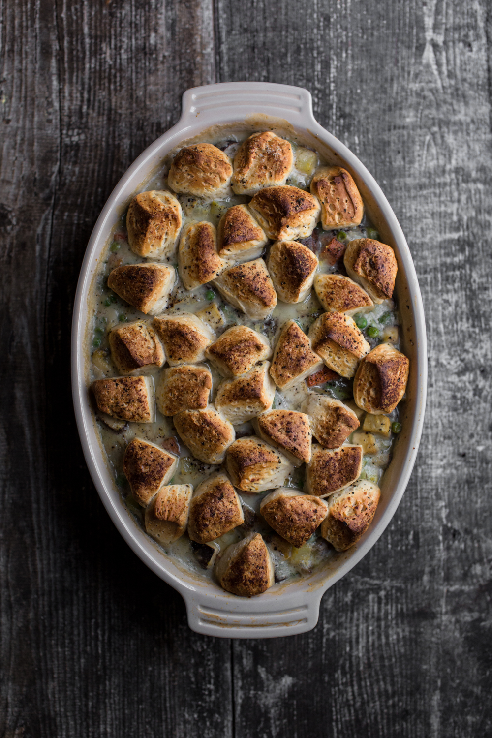 Tofu Vegetable Biscuit Pot Pie - Mississippi Vegan