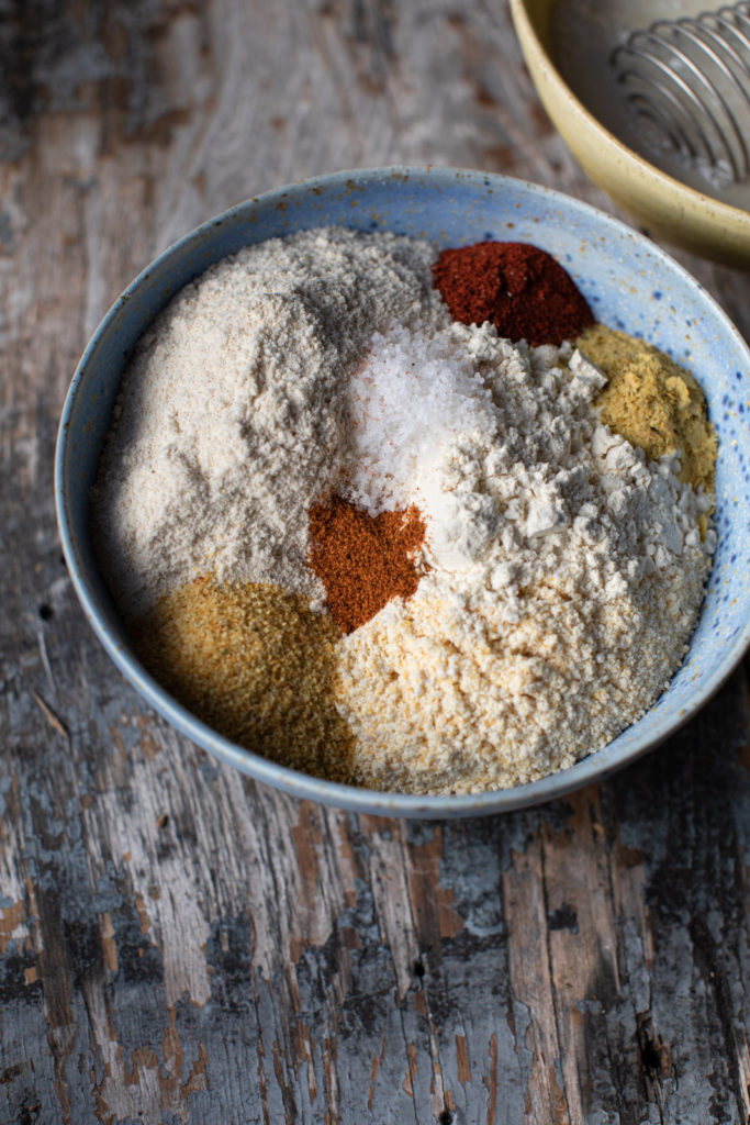 Bowl of spices for the recipe