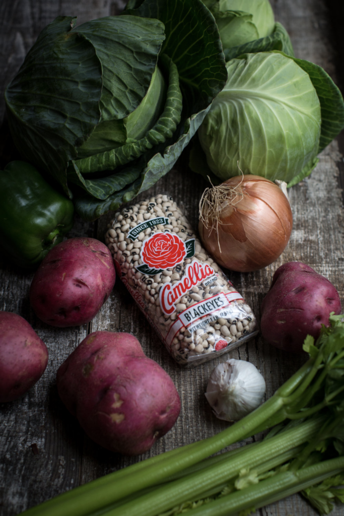 Key ingredients for New Year's Stew