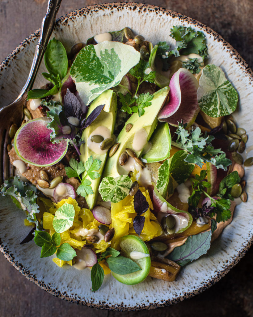 Korean BBQ Tempeh with Citrus Salad - Wandering chickpea