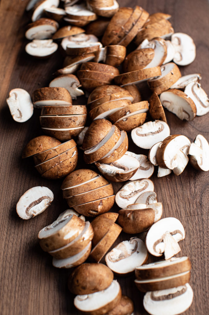 Chopped mushrooms