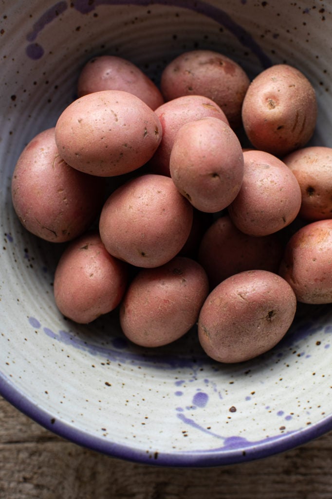 Bowl of red potatoes