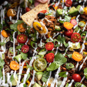 skillet nacho dip