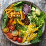 taco salad in a serving bowl