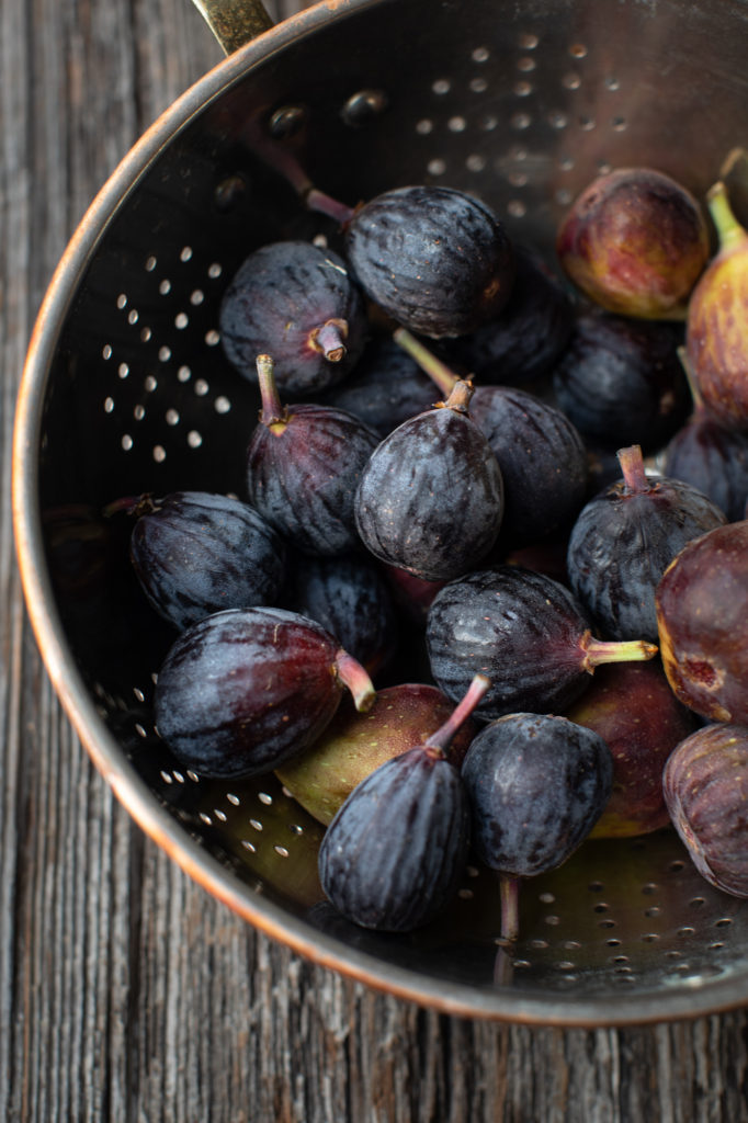 Figs in a strainer