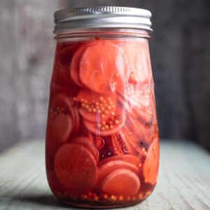 sweet pickled radish
