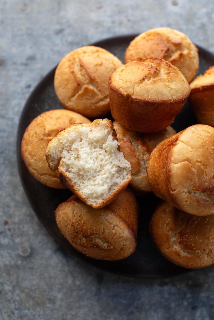 Stack of incredible gluten free dinner rolls