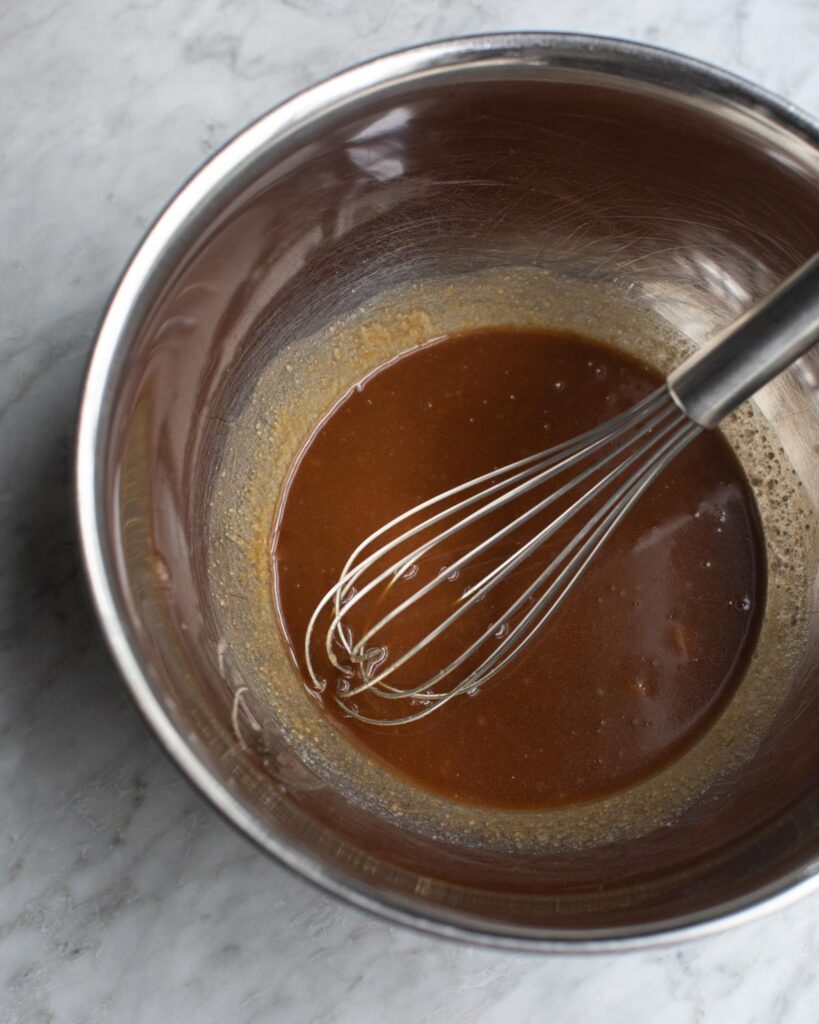 Wet mixture in a bowl