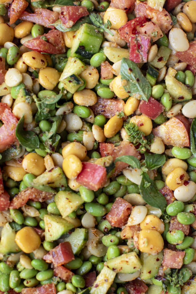 close up photograph of the thoroughly ingredients