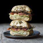 finished blt sandwich