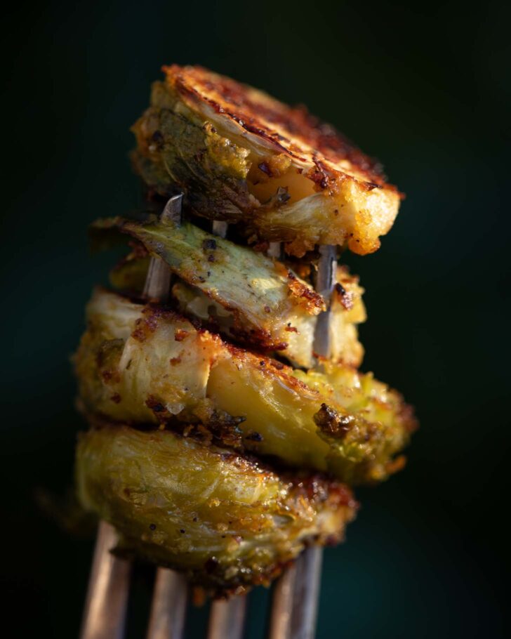 final recipe served on a fork